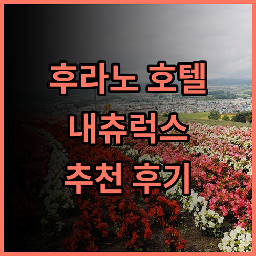 후라노 내츄럭스 호텔 추천 후기: 잊지 못할 추억 만들기 후라노호텔 가족여행 추천호텔