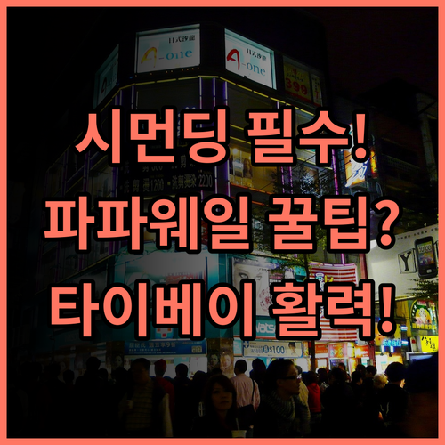 호텔 파파 웨일 시먼딩 근처 타이베이 젊음의 거리 활기 만끽 추천