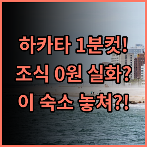 컴포트 호텔 하카타 초역세권 접근성과 무료 조식이 완벽한 후쿠오카 숙소 추천