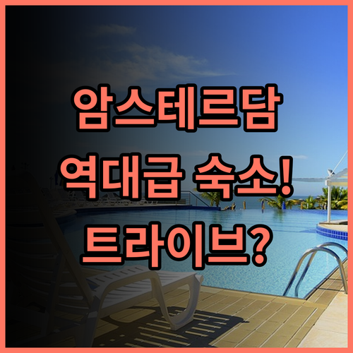 트라이브 암스테르담 시티 솔직 후기 세련된 암스테르담 숙소 추천