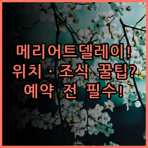 메리어트 마리나 델 레이 숙소 후기 위치부터 조식까지 예약 팁 총정리